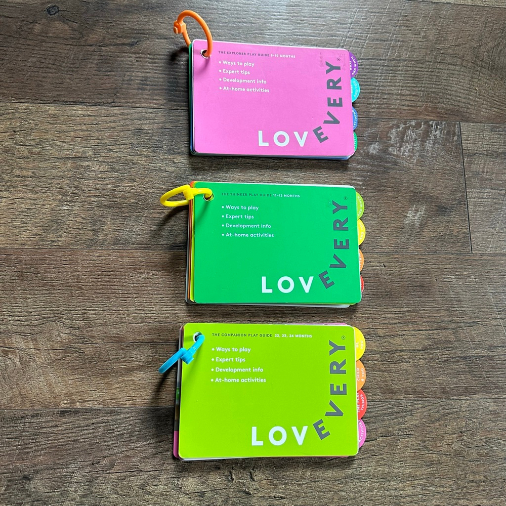 Baby Lovevery Learning Toys Play Guides set 3 books